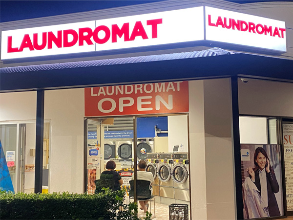 Outside Biggera Waters Laundromat